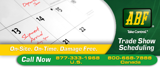 Trade Show Schedule Banner